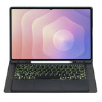 A930B-AS For Samsung Galaxy Tab S11 Ultra Bluetooth-compatible Touchpad Keyboard Detachable Leather Case with Backlit and Pen Slot