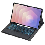 A930B-AS For Samsung Galaxy Tab S11 Ultra Bluetooth-compatible Touchpad Keyboard Detachable Leather Case with Backlit and Pen Slot