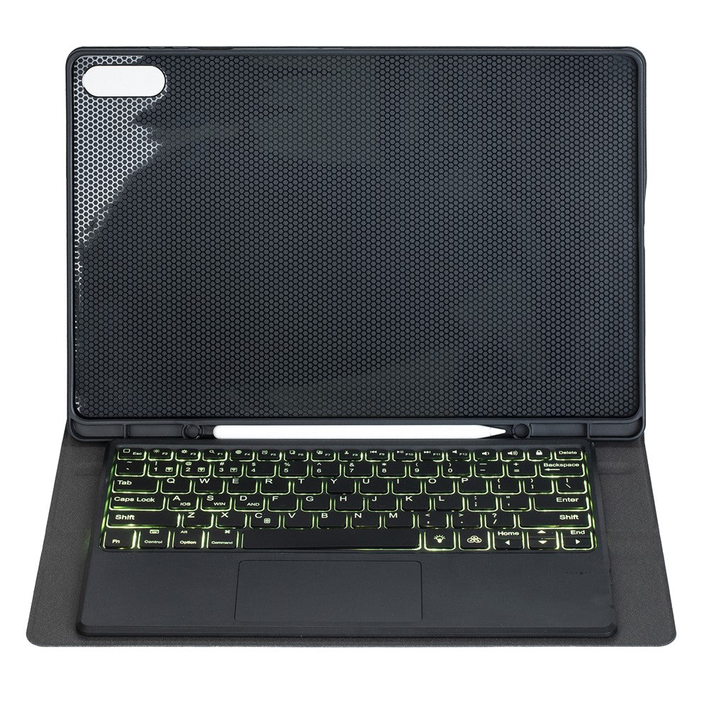 A930B-AS For Samsung Galaxy Tab S11 Ultra Bluetooth-compatible Touchpad Keyboard Detachable Leather Case with Backlit and Pen Slot