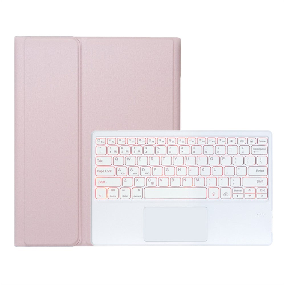 A930B-AS For Samsung Galaxy Tab S11 Ultra Bluetooth-compatible Touchpad Keyboard Detachable Leather Case with Backlit and Pen Slot