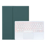 A930B-AS For Samsung Galaxy Tab S11 Ultra Bluetooth-compatible Touchpad Keyboard Detachable Leather Case with Backlit and Pen Slot