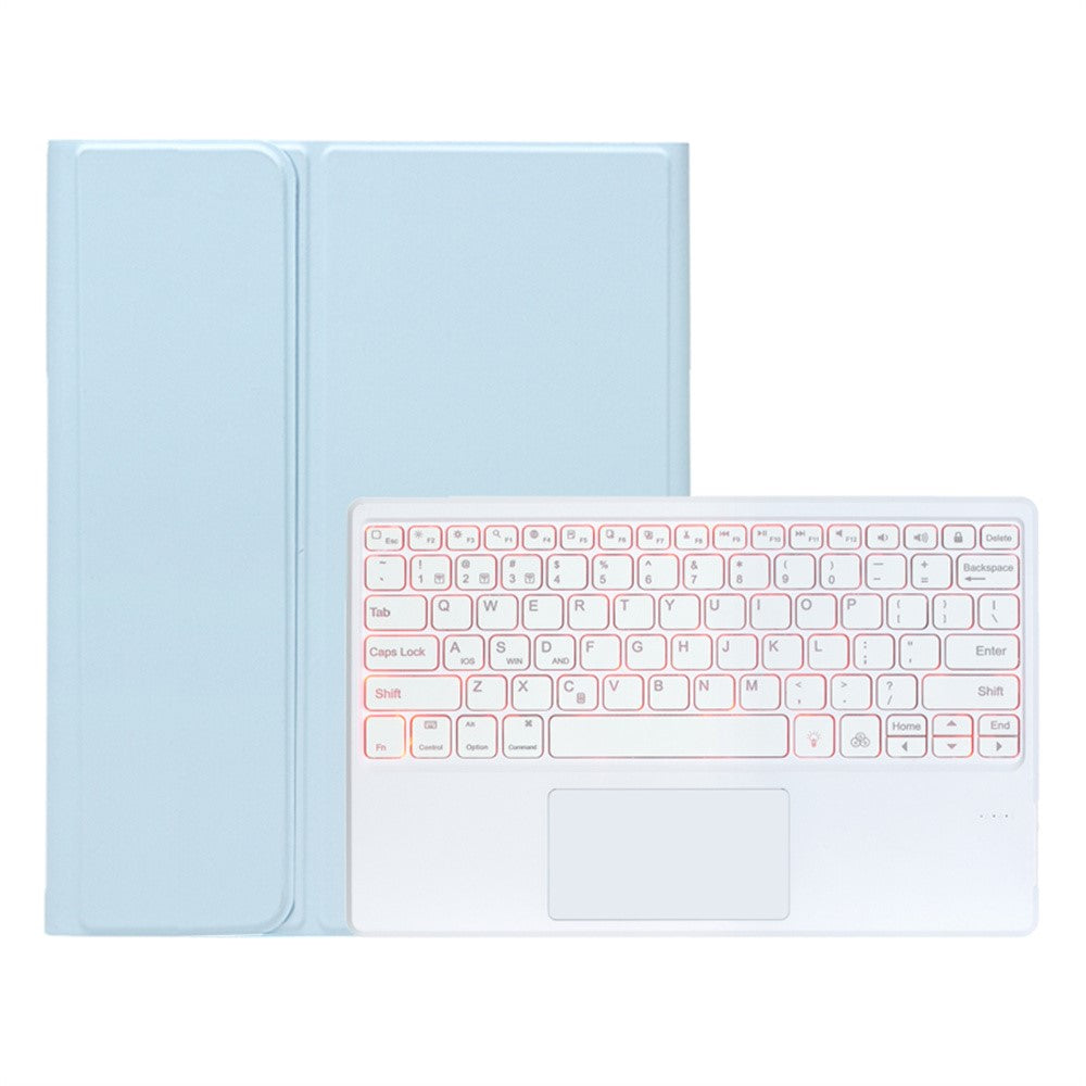 A930B-AS For Samsung Galaxy Tab S11 Ultra Bluetooth-compatible Touchpad Keyboard Detachable Leather Case with Backlit and Pen Slot