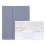 A930B-AS For Samsung Galaxy Tab S11 Ultra Bluetooth-compatible Touchpad Keyboard Detachable Leather Case with Backlit and Pen Slot