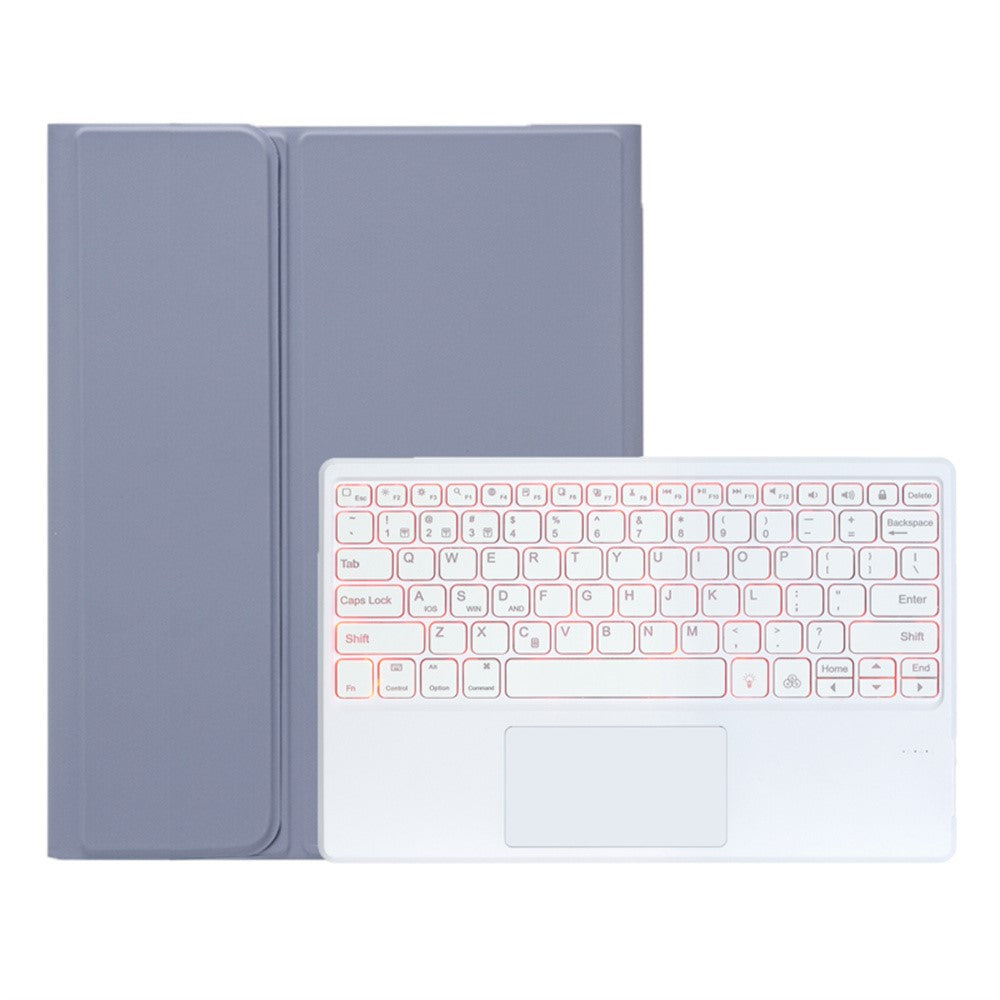 A930B-AS For Samsung Galaxy Tab S11 Ultra Bluetooth-compatible Touchpad Keyboard Detachable Leather Case with Backlit and Pen Slot