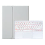 A930B-AS For Samsung Galaxy Tab S11 Ultra Bluetooth-compatible Touchpad Keyboard Detachable Leather Case with Backlit and Pen Slot