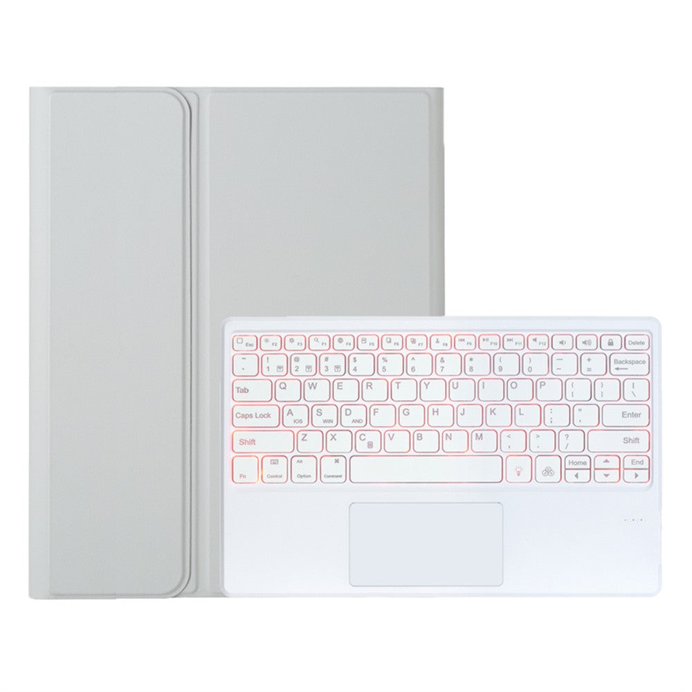 A930B-AS For Samsung Galaxy Tab S11 Ultra Bluetooth-compatible Touchpad Keyboard Detachable Leather Case with Backlit and Pen Slot