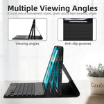 RGB-S11 For Samsung Galaxy Tab S11 Bluetooth-compatible Keyboard PU Leather Stand Case with RGB Backlit