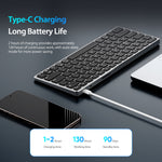 DUX DUCIS Aluminum Alloy Keyboard Wireless Keyboard LK mini Series Aluminum Alloy Keyboard for Laptops/Tablets/Phones