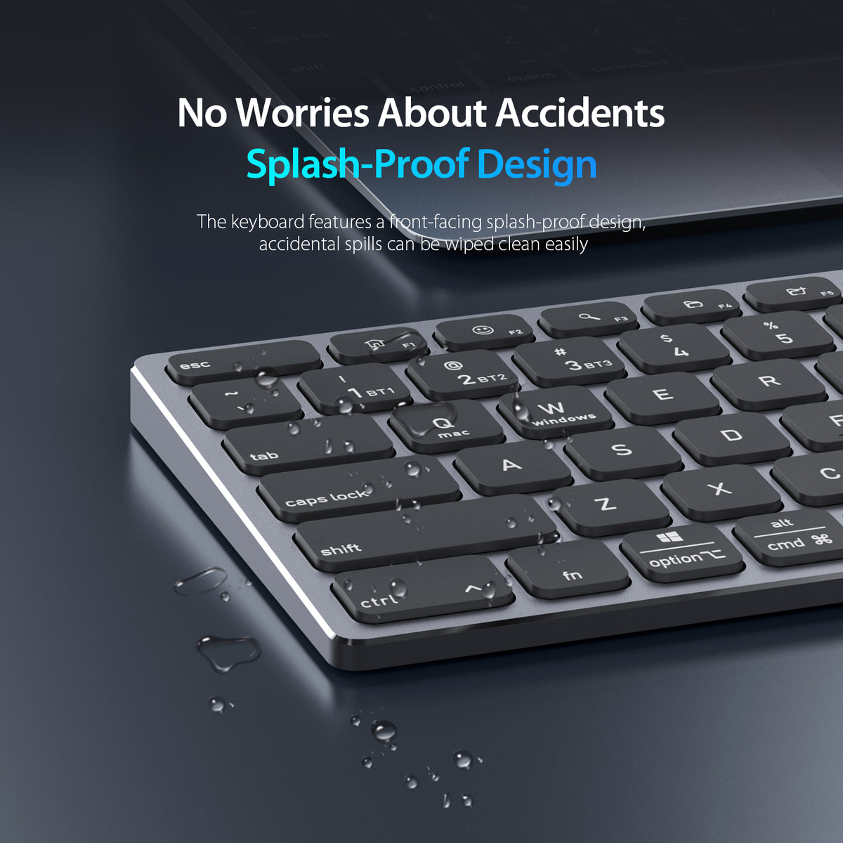 DUX DUCIS Aluminum Alloy Keyboard Wireless Keyboard LK mini Series Aluminum Alloy Keyboard for Laptops/Tablets/Phones