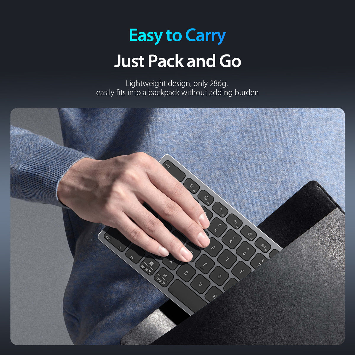 DUX DUCIS Aluminum Alloy Keyboard Wireless Keyboard LK mini Series Aluminum Alloy Keyboard for Laptops/Tablets/Phones