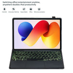 A0N19-AS For Xiaomi Redmi Pad 2 Pro / Poco Pad M1 Detachable Bluetooth-compatible Keyboard Stand Case with Touchpad and Backlit