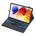 A0N19-AS For Xiaomi Redmi Pad 2 Pro / Poco Pad M1 Detachable Bluetooth-compatible Keyboard Stand Case with Touchpad and Backlit