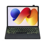A0N19-AS For Xiaomi Redmi Pad 2 Pro / Poco Pad M1 Detachable Bluetooth-compatible Keyboard Stand Case with Touchpad and Backlit