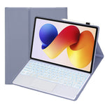 A0N19-AS For Xiaomi Redmi Pad 2 Pro / Poco Pad M1 Detachable Bluetooth-compatible Keyboard Stand Case with Touchpad and Backlit