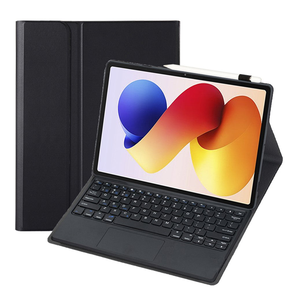 A0N19-A For Xiaomi Redmi Pad 2 Pro / Poco Pad M1 Detachable Bluetooth-compatible Keyboard Stand Case with Touchpad