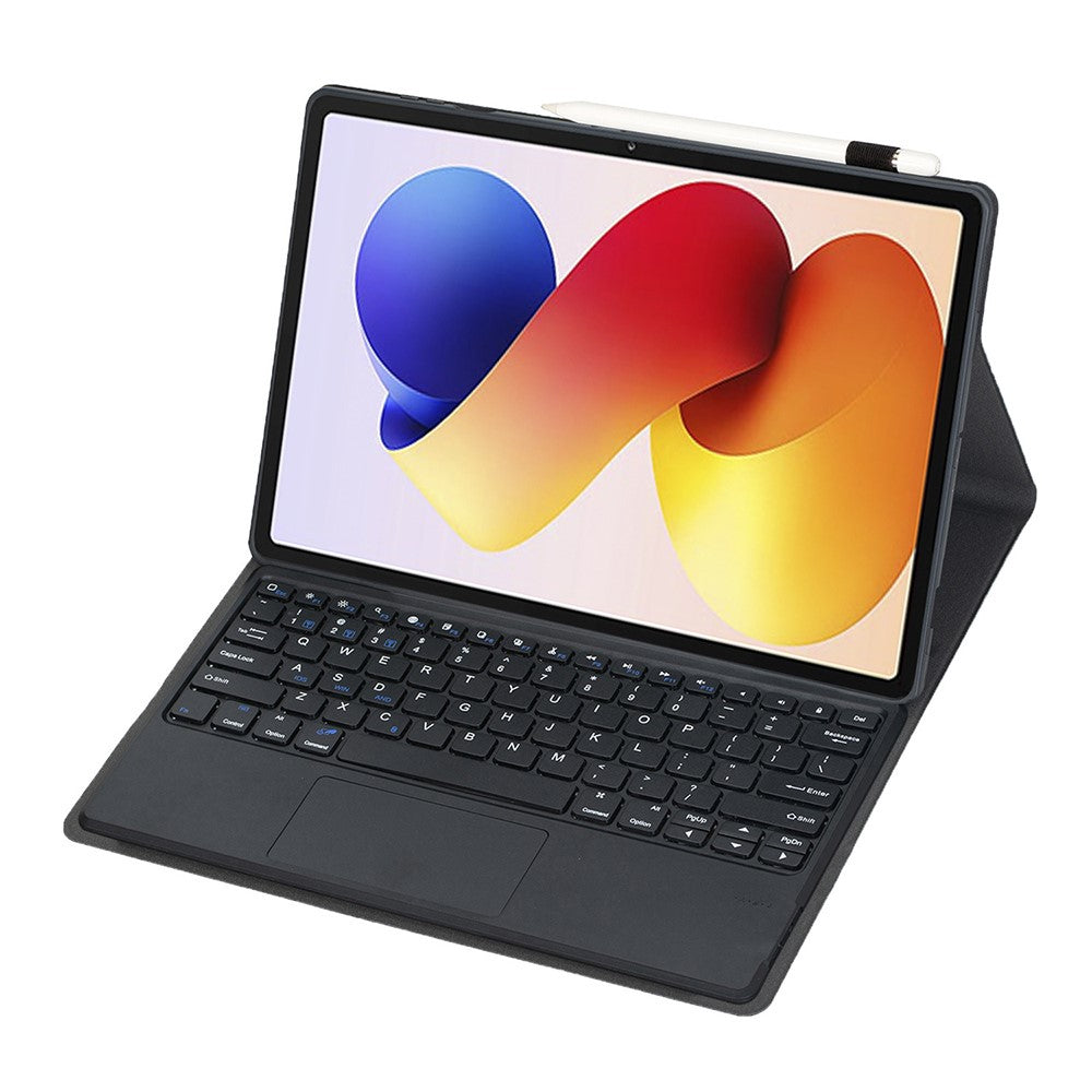 A0N19-A For Xiaomi Redmi Pad 2 Pro / Poco Pad M1 Detachable Bluetooth-compatible Keyboard Stand Case with Touchpad