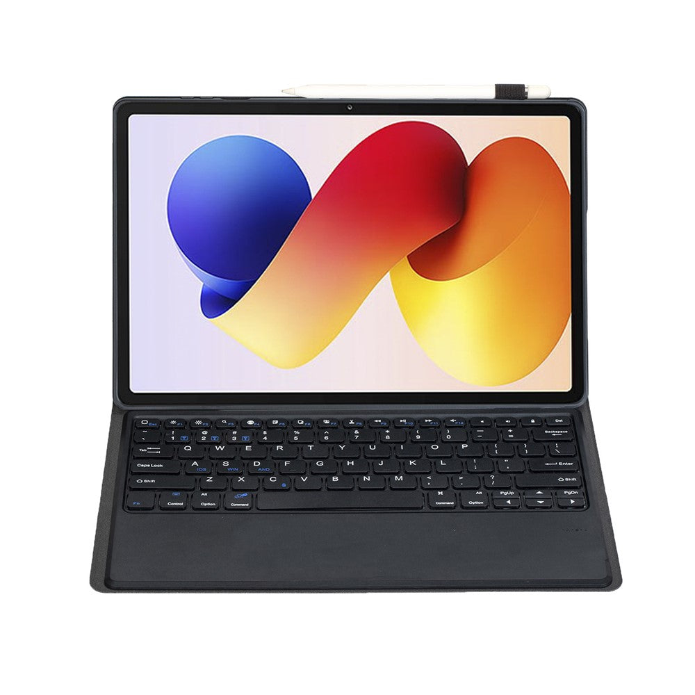 A0N19 For Xiaomi Redmi Pad 2 Pro / Poco Pad M1 Detachable Bluetooth-compatible Keyboard Stand Case