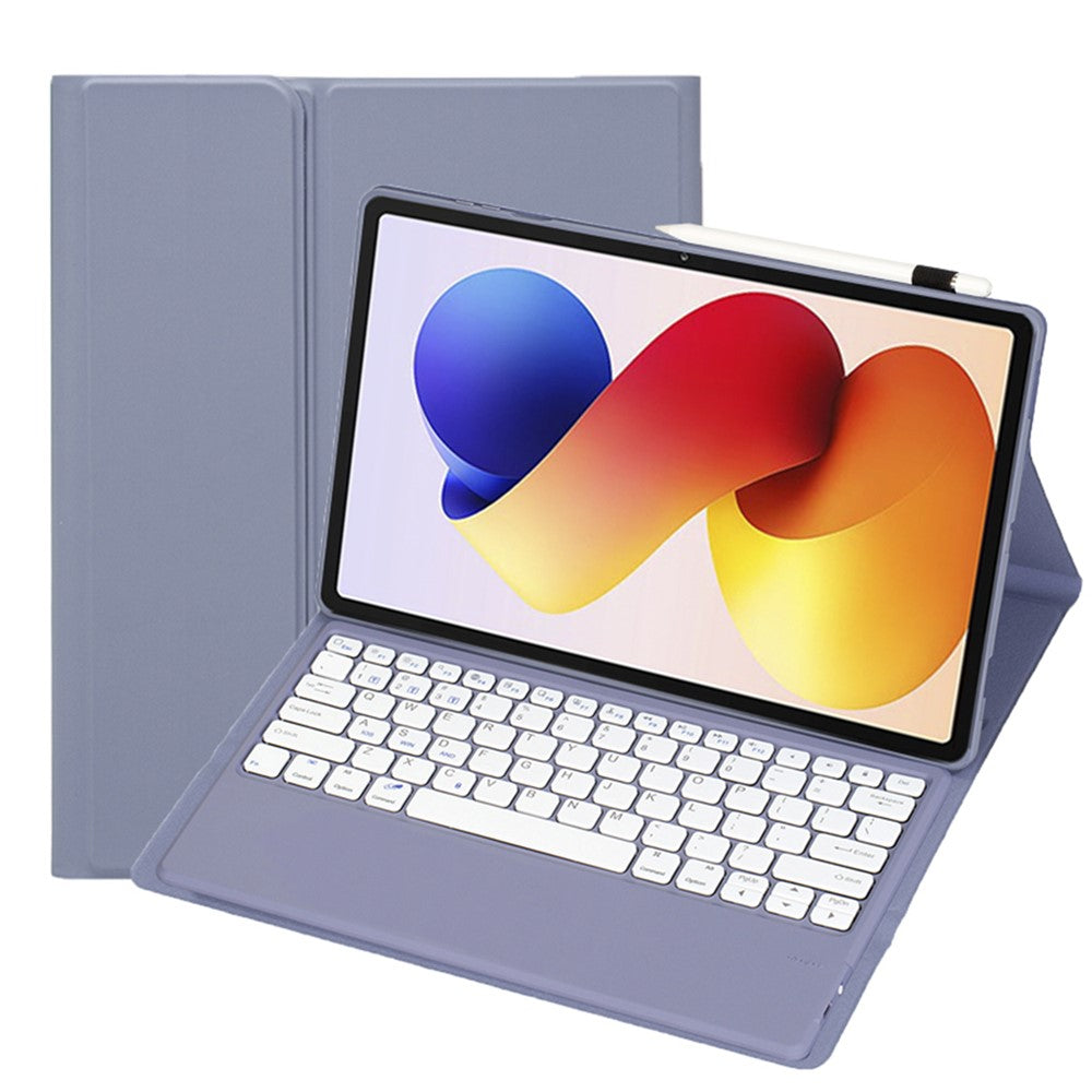 A0N19 For Xiaomi Redmi Pad 2 Pro / Poco Pad M1 Detachable Bluetooth-compatible Keyboard Stand Case