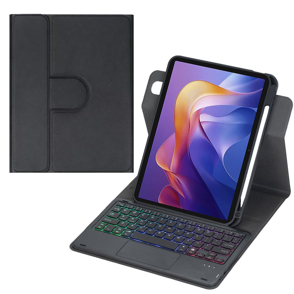 L0N15B-AS Keyboard Case with Touchpad / Backlit for Xiaomi Redmi Pad 2 11 Wireless Detachable Folio Keyboard Cover