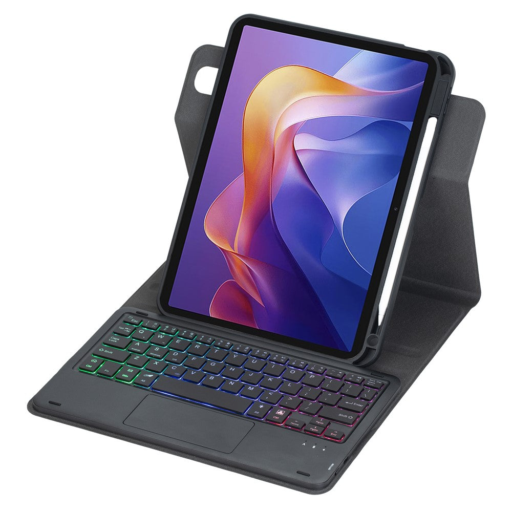 L0N15B-AS Keyboard Case with Touchpad / Backlit for Xiaomi Redmi Pad 2 11 Wireless Detachable Folio Keyboard Cover