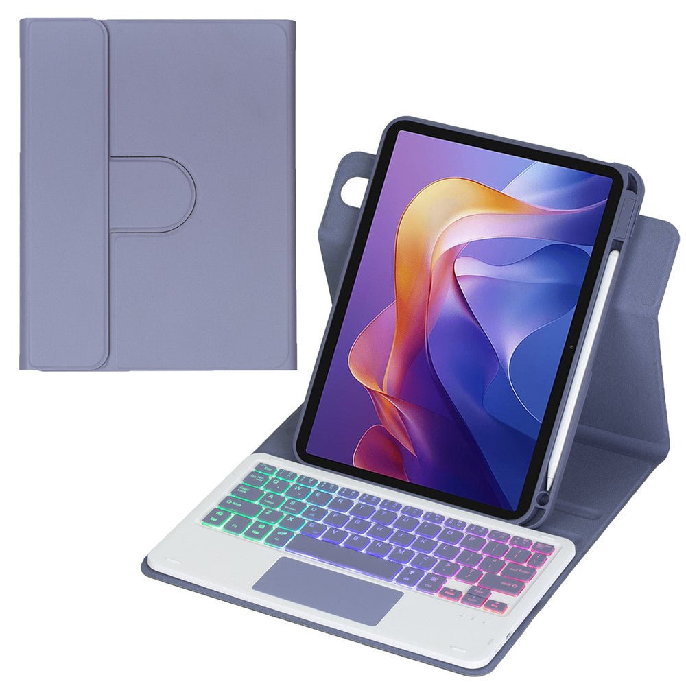L0N15B-AS Keyboard Case with Touchpad / Backlit for Xiaomi Redmi Pad 2 11 Wireless Detachable Folio Keyboard Cover