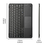 Ultra Thin Wireless Keyboard Magnetic Bluetooth-compatible 5.2 Keyboard with Smart Gesture Control Touchpad