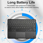 Ultra Thin Wireless Keyboard Magnetic Bluetooth-compatible 5.2 Keyboard with Smart Gesture Control Touchpad