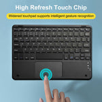 Ultra Thin Wireless Keyboard Magnetic Bluetooth-compatible 5.2 Keyboard with Smart Gesture Control Touchpad