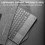 Ultra Thin Wireless Keyboard Magnetic Bluetooth-compatible 5.2 Keyboard with Smart Gesture Control Touchpad