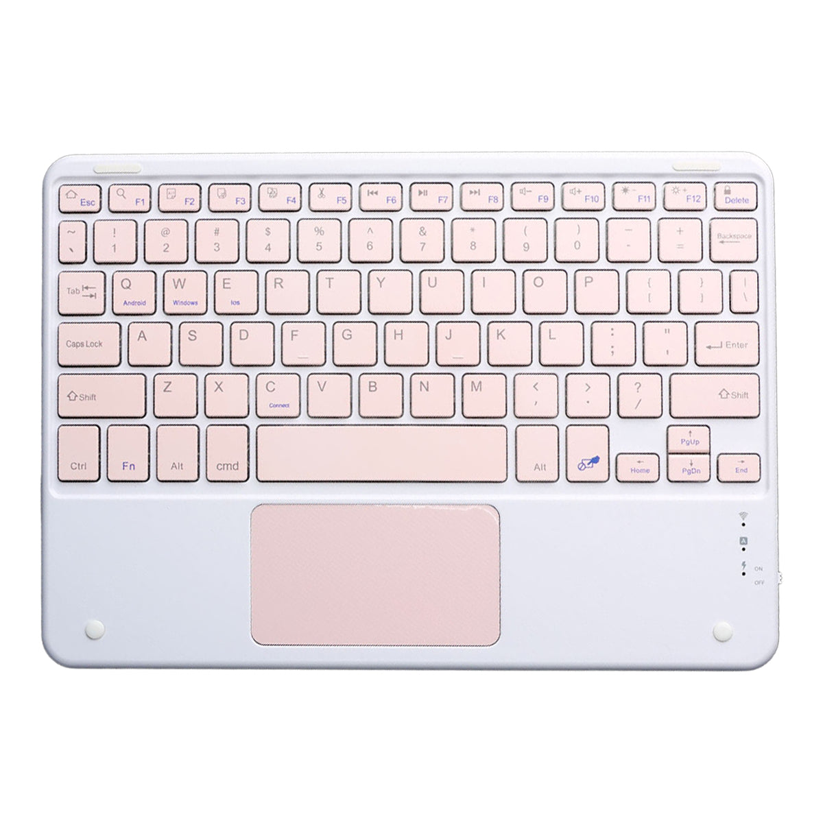 Ultra Thin Wireless Keyboard Magnetic Bluetooth-compatible 5.2 Keyboard with Smart Gesture Control Touchpad