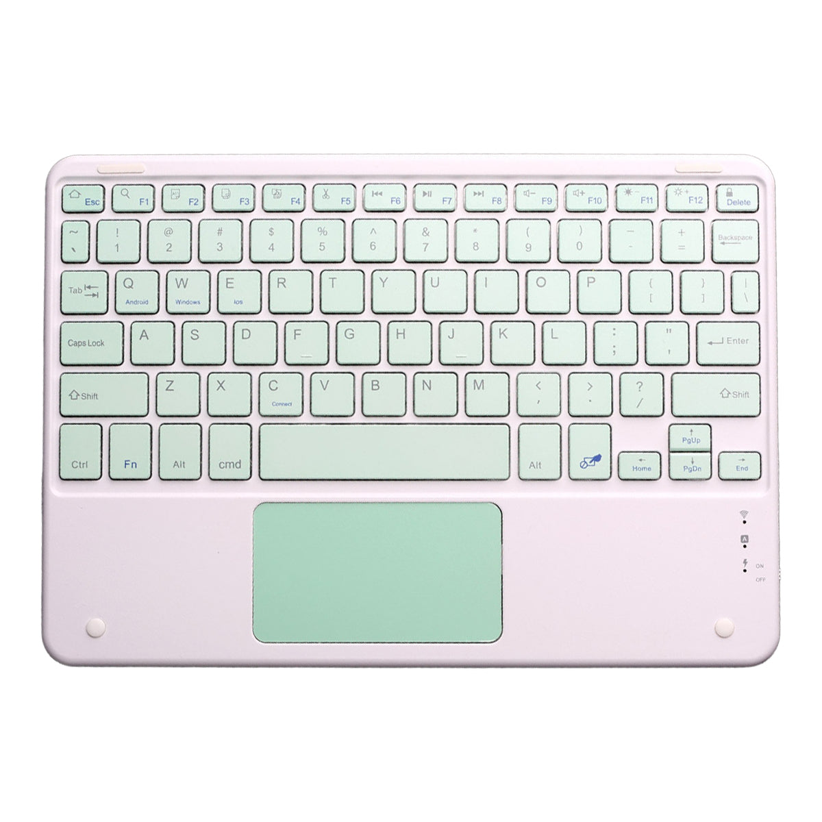 Ultra Thin Wireless Keyboard Magnetic Bluetooth-compatible 5.2 Keyboard with Smart Gesture Control Touchpad
