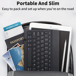 Ultra Thin Bluetooth-compatible Keyboard Quiet Typing Wireless Keyboard for Home Office