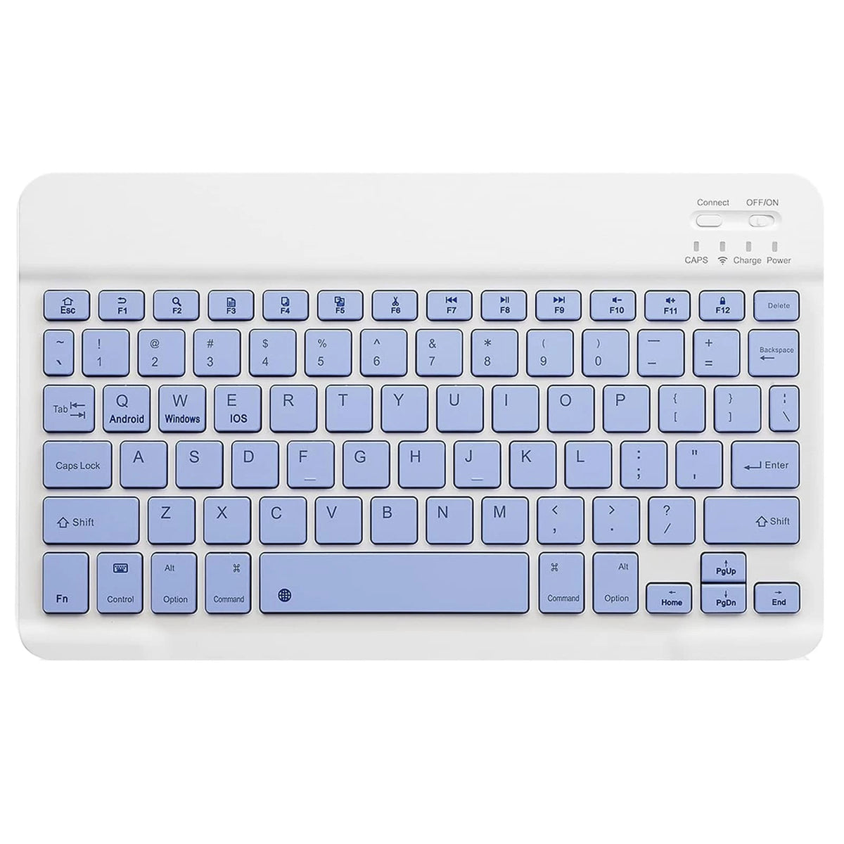 Ultra Thin Bluetooth-compatible Keyboard Quiet Typing Wireless Keyboard for Home Office