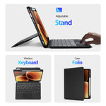 DUX DUCIS For Xiaomi Pad 8 Pro / Pad 8 / Pad 7 Pro / Pad 7  DK Series Bluetooth-Compatible Keyboard (English) with Leather Tablet Case