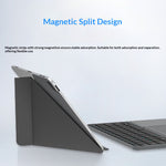 Bluetooth-compatible Keyboard with Touchpad Ultra Thin Wireless Keyboard Foldable Stand Case