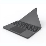 Bluetooth-compatible Keyboard with Touchpad Ultra Thin Wireless Keyboard Foldable Stand Case