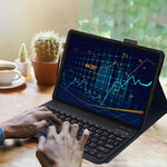 Bluetooth-kompatibelt tastatur til Lenovo Idea Tab / M11 / K11 (TB336FU / TB330FU) aftageligt tastaturcover med mus