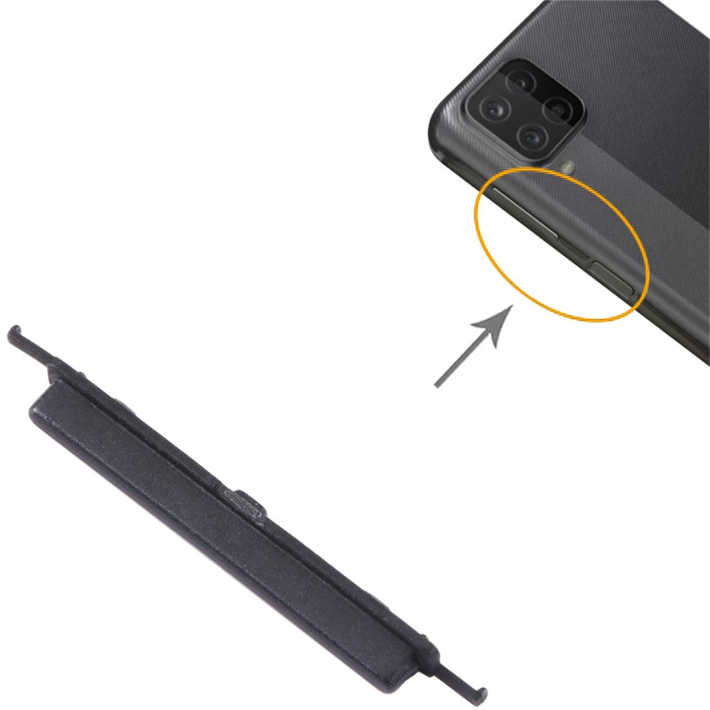 For Samsung Galaxy A12 A125 Side Volume Button Replacement Part (without Logo)