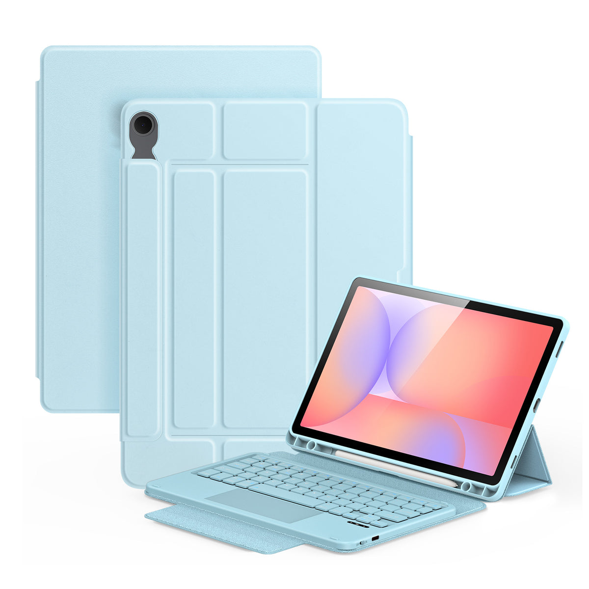 Dux Ducis for Samsung Galaxy Tab S10 FE / Galaxy Tab S9 FE / Galaxy Tab S9 / Galaxy Tab S10 Lite DUX DUCIS YK Series Wireless Keyboard Case Detachable Trackpad Bluetooth-compatible Keyboard Cover