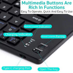 COTECI 64017 Wireless Foldable Bluetooth-compatible Keyboard Portable Keypad Keyboard for Android iOS Windows