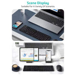 COTECI 64017 Wireless Foldable Bluetooth-compatible Keyboard Portable Keypad Keyboard for Android iOS Windows