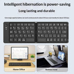 HB-028 Foldable Keyboard Mouse Set with Phone Stand Dual-Mode Mouse and Bluetooth-compatible Keyboard  for Tablet Phone