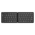 K143 Dual Folding Bluetooth-compatible Keyboard 67 Keys Wireless Portable Keyboard for iOS Android Windows Mac