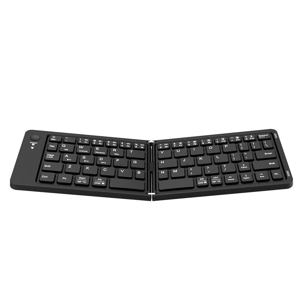 K143 Dual Folding Bluetooth-compatible Keyboard 67 Keys Wireless Portable Keyboard for iOS Android Windows Mac