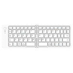 K143 Dual Folding Bluetooth-compatible Keyboard 67 Keys Wireless Portable Keyboard for iOS Android Windows Mac