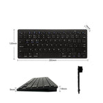 X5 Letvægts ultratyndt Bluetooth-kompatibelt tastatur Bærbart trådløst tastatur til Apple/Android OS (tysk)