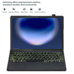 AH36-AS For Huawei MatePad Pro Max Detachable Bluetooth-compatible Keyboard Case with Backlight Touchpad PU Leather+TPU Protective Cover