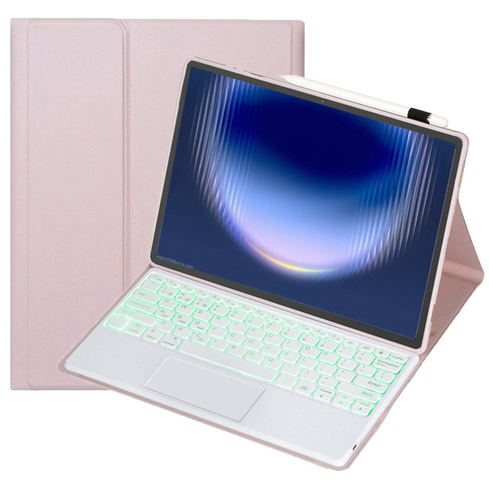 AH36-AS For Huawei MatePad Pro Max Detachable Bluetooth-compatible Keyboard Case with Backlight Touchpad PU Leather+TPU Protective Cover