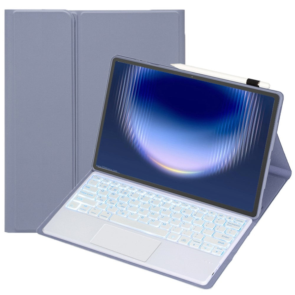 AH36-AS For Huawei MatePad Pro Max Detachable Bluetooth-compatible Keyboard Case with Backlight Touchpad PU Leather+TPU Protective Cover