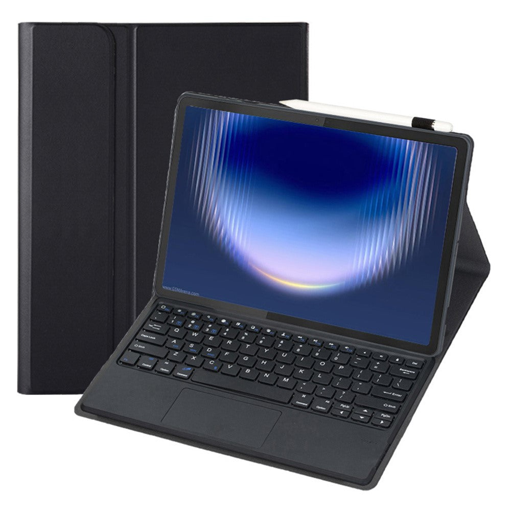 AH36-A for Huawei MatePad Pro Max Detachable Bluetooth-compatible Keyboard with Touchpad + Leather Protective Cover